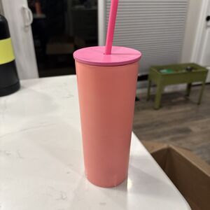 Sun Squad 26oz Tumbler with Straw Pink